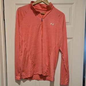 Under Armour Pink Quarter-Zip Pullover